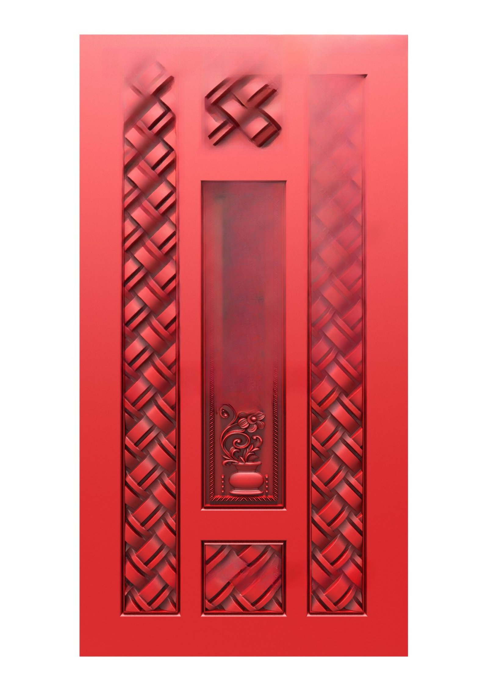 GSK NEW YEAR DOORS - PAGE-03 Decorative Modern Geometric Pattern Door 3D Model